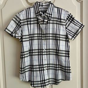 Burberry Short-sleeve Collared Button Down Shirt